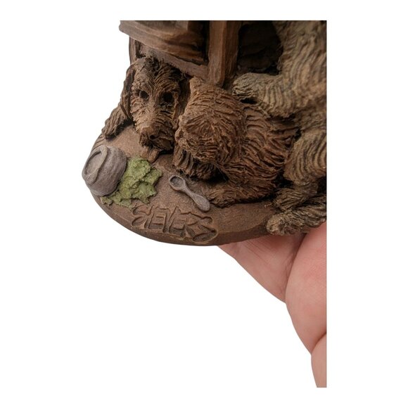 EDITION #80 Lee Sievers/Cairn Studio Baby w Dog & Cats Figurine "LET'S DO LUNCH" - Picture 8 of 9